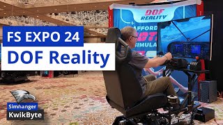 DOF Reality Motion Simulator  Flight Sim Stepping Fix Tested at FS Expo 2024 [upl. by Aienahs]