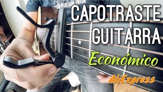 Capotraste super económico para guitarra AliExpress [upl. by Ahcirt]