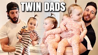 TWIN BROTHERS BECOME TWIN DADS TO TRIPLETS AT HOME FOR 24 HOURS [upl. by Eveam]