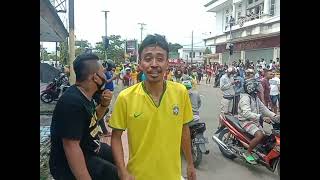 RICUH PAWE BRAZIL DI KOTA TUAL JLN DI TUTUP FANS FANATIK YG NGAMUK POLISI LUNCURKN GAS AIR MATA [upl. by Doley62]