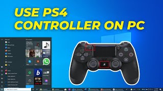 HOW TO USE PS4 CONTROLLER ON PC WINDOWS 10 QUICK amp EASY [upl. by Assina18]