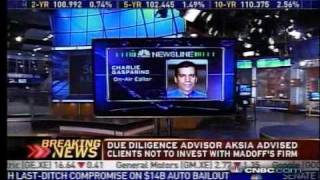 CNBC Charlie Gasparino on Madoff 50B Ponzi scheme [upl. by Nahallac]