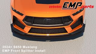 2024 S650 Mustang EMP Front Splitter Install [upl. by Gnol]