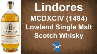 Lindores MCDXCIV 1494 Lowland Single Malt Scotch Whisky Review by WhiskyJason [upl. by Roseann]