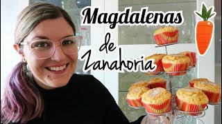 MAGDALENAS DE ZANAHORIA Fáciles y Rápidas [upl. by Gregson536]