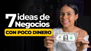 7 NEGOCIOS RENTABLES CON POCO DINERO 😱 [upl. by Moth]