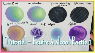 TUTORIEL  Feutres à alcool Graphit Copic Promarker ♦ PARTIE 1 [upl. by Haidebez537]