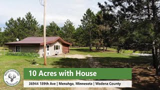 10 Acres with House  Menahga MN  Wadena County [upl. by Leahcam]