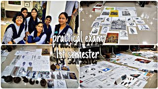 1st year practical exambk college of art and craft [upl. by Nerrat287]