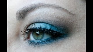 Brown amp Turquoise Eye look Tutorial [upl. by Asetal]