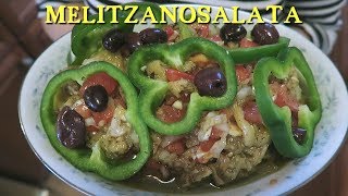 Angelos Mom Makes Melitzanosalata  Greek Eggplant Salad [upl. by Kiryt]