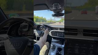 Audi A6 C8 55 TFSI Acceleration on German Autobahn shorts [upl. by Namara]