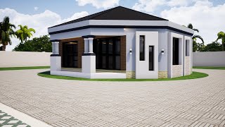 Small and simple house design  8 corner house  10mx10 [upl. by Naoj]