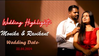 Wedding Highlights 2024  Monika amp Ravikant  Cinematic raikawedding 💞raika💞 [upl. by Happ]