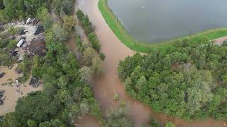 Hurricane Helene aftermath Pisgah Forest NC area Old Hendersonville Highway flooding [upl. by Reni381]