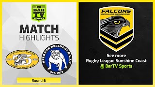 Caboolture Snakes vs Beerwah Bulldogs  Round 6 Highlights  Sunshine Coast Rugby League [upl. by Bolten]