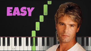 MacGyver Theme│EASY Piano Tutorial│RIGHT HAND 🤚 [upl. by Labanna]