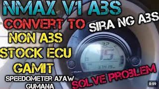 nmax v1 convert to non abs stock ecu lang gamit solve problem [upl. by Ecirtap]