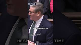 Farage and Starmers comical Donald Trump clash  PMQs [upl. by Yetac]