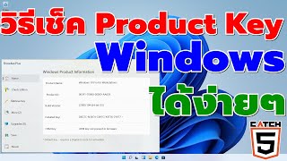 วิธีเช็ค Product Key Windows ง่ายๆ ShowKeyPlus catch5 windows11 windows10 [upl. by Kowatch]