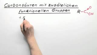 Carbonsäuren mit zusätzlichen funktionellen Gruppen  Chemie  Organische Chemie [upl. by Enilegna506]