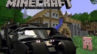 Minecraft PE TUMBLER  Creating The Batmobile From The Dark Knight [upl. by Zima]