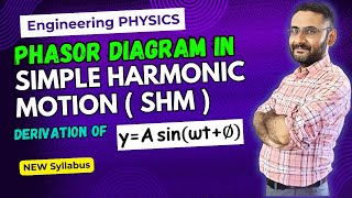 Phasor Diagram in SHM  Simple Harmonic Motion  Btech  Bsc  Class 11 Physics Oscillations  JEE [upl. by Scherle]