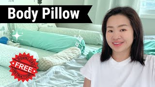 DIY Bolster or Body Pillow with Free downloadable instruction [upl. by Tnairb]