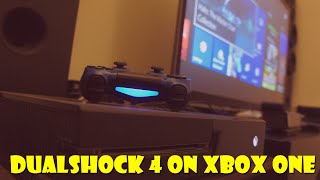 How to Use a DualShock 4 to Control an Xbox One Using Windows 10 [upl. by Schlessel814]