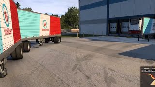 Real Truck Driver Driving Doubles In American Trucking Simulator 3 [upl. by Sivatnod]