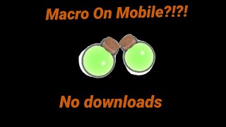 How To Macro On Mobile In Sols Rng [upl. by Enelrac]