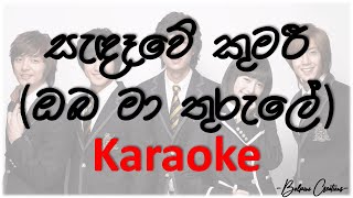 සැඳෑවේ කුමරී  Sandawe kumari  Karaoke version [upl. by Ellerrad654]