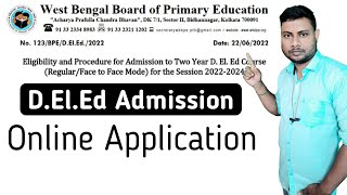 dled admission form fillup 2022  DElEd 2022 Admission Notice  dled 2022 session [upl. by Medarda]