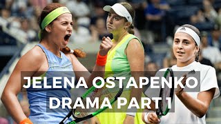 Jelena Ostapenko SAVAGE TENNIS DRAMA Crazy amp Funny Highlights Part 1 [upl. by Annaeed]