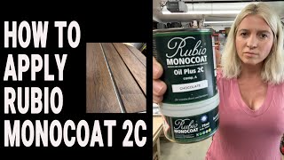 How to apply Rubio Monocoat 2C My favorite finish for furniture Color and finish all in one [upl. by Strang]