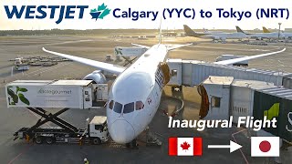 Inaugural Flight Report  WESTJET 7879 Economy  Calgary to Tokyo Narita [upl. by Leonora3]