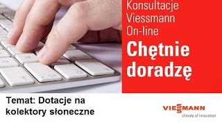 Viessmann Webinarium  dotacje na kolektory słoneczne [upl. by Arikahc]