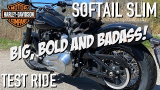 HarleyDavidson Softail Slim First Ride Review [upl. by Arim403]