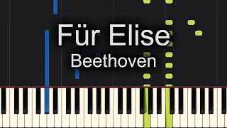 Für Elise Piano  How to Play Beethoven Für Elise Piano Tutorial Easy [upl. by Aivek]