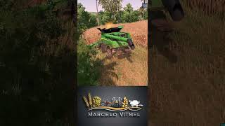 COLHEITADEIRA X9 DA JOHN DEERE  COLHEITA DE MILHO FARMING SIMULATOR 22 SHORTS [upl. by Alue]