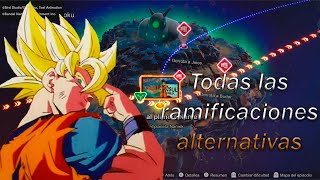 TODAS LAS RAMIFICACIONES ALTERNATIVAS DE SON GOKU  Dragon Ball Sparking Zero [upl. by Marfe]