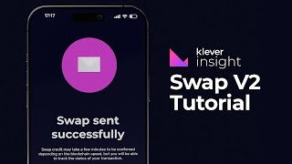 How to Use KleverSwap in Klever Wallet K5  Klever Insight [upl. by Junji110]