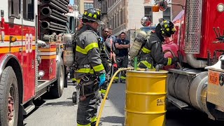 FDNY Manhattan 1080 Box 1543 Overpacking 110 gallon Diesel Saddle Tank [upl. by Halian289]