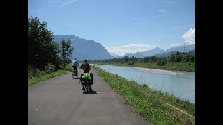 Fietsen van Arnhem naar Rome via Benjaminse Zwitserland Liechtenstein dag 10 [upl. by Lyram]