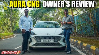 Hyundai Aura CNG Owner’s Review  Moved from Diesel Car [upl. by Derfiniw]