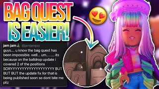 VIONCII’S BAG QUEST UPDATE IS EASIER NOW Royale High New Years Update 2021 [upl. by Lan829]