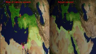 Rise of nations formables vs real life borders [upl. by Ellerrad]