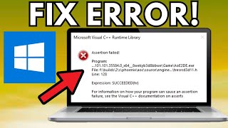 Microsoft Visual C 2015 Runtime Error In Windows 10 FIX  Tutorial [upl. by Aicenad]