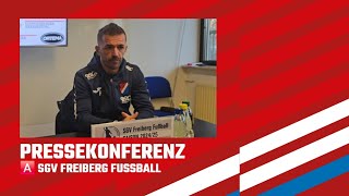 Pressekonferenz SGV Freiberg Fußball  TSV Steinbach Haiger 40  Regionalliga Südwest [upl. by Sueahccaz]