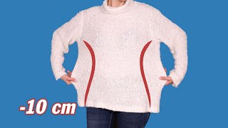 A simple way to shrink a big sweater to fit you perfectly in 5 minutes [upl. by Yrffoeg]